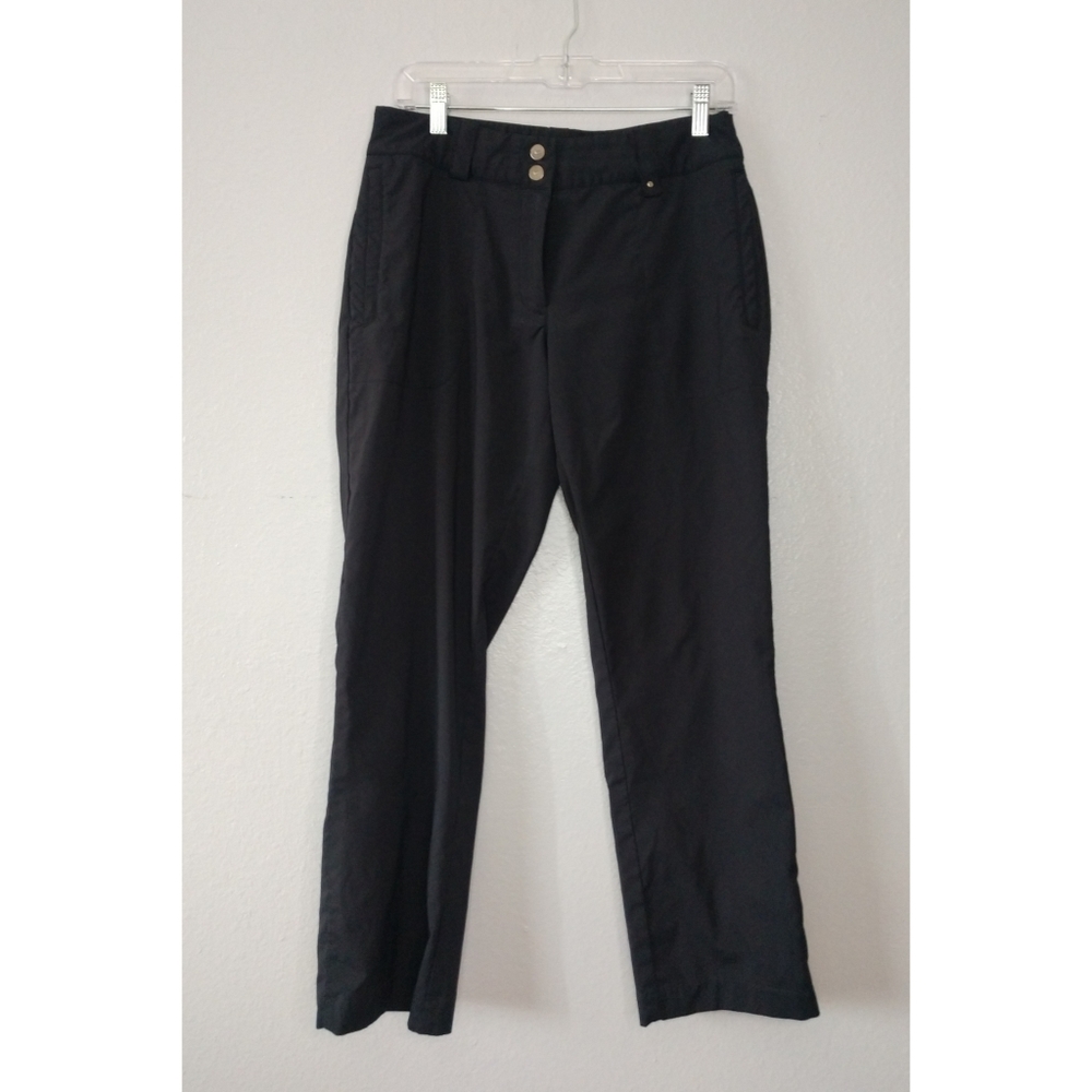 Nike Golf Black Crop Athletic Dri-Fit Pants Capri
